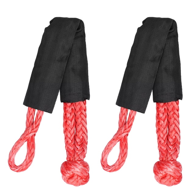 yeacher 17T Practical Car Flexible Synthetic Soft Shackle Trailer Pull Towing Rope Winch Straps For Car Broke Down