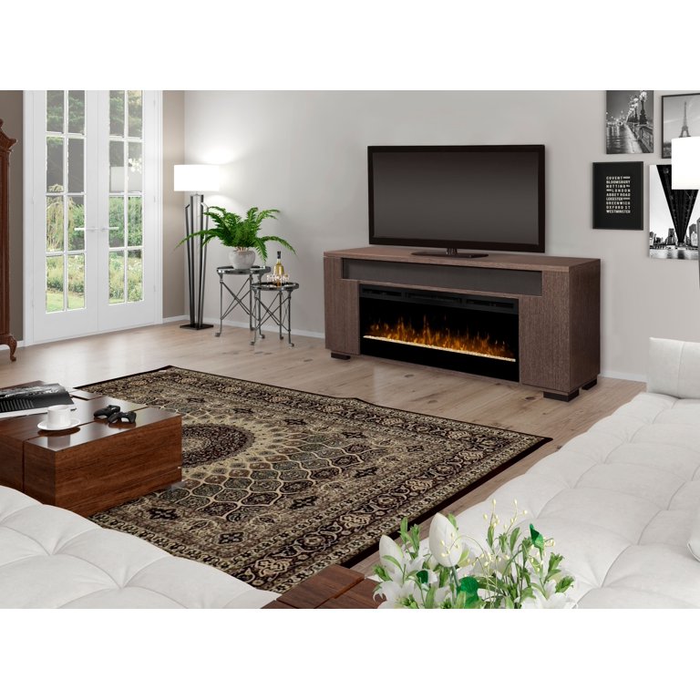 Dimplex Haley Media Console Electric Fireplace With Soundbar for TVs up to  75, Rift Grey - Walmart.com