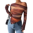 thumbnail image 1 of Remera PRETTYGARDEN 2025 Hombros Descubiertos Tie Dye Floral XL, 1 of 9