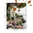 thumbnail image 3 of Floral Coastal Villa Canvas Print Wall Art for Italian Riviera Living Room Bedroom Hotel Decor, 3 of 8