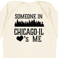 thumbnail image 4 of Inktastic Chicago Illinois Someone Loves Me Skyline Boys or Girls Long Sleeve Baby Bodysuit, 4 of 5