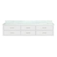 thumbnail image 3 of Tuckerton 84 in W x 22 in D White Double Bath Vanity and Carrara Marble Top, 3 of 10