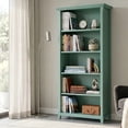 thumbnail image 6 of Simpli Home Amherst 30 inch x 70 inch Solid Wood Transitional 5 Shelf Bookcase in Sage Green, 6 of 9