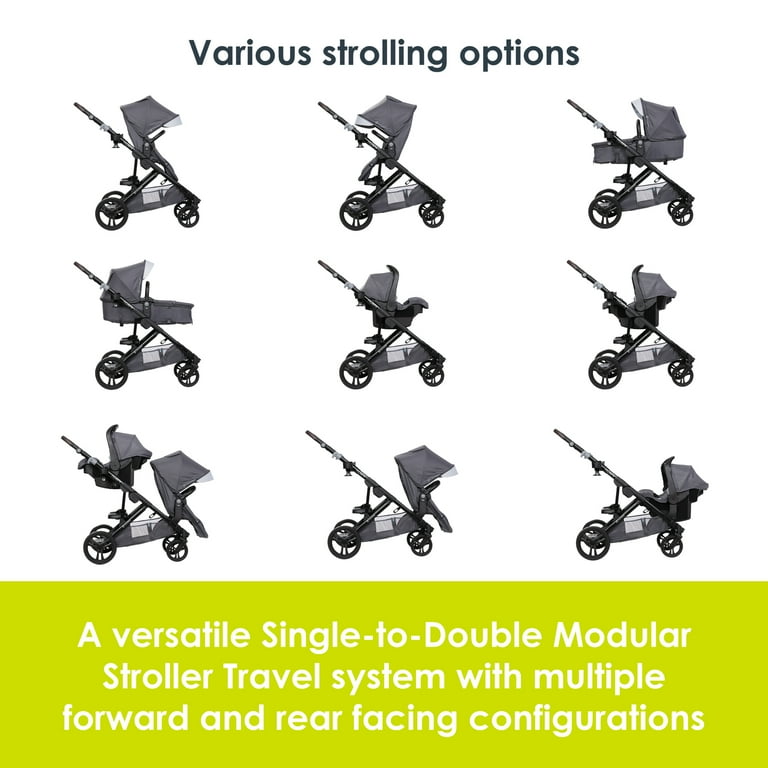 Baby Trend Morph Single to Double Modular Travel System (with EZ