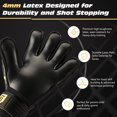 thumbnail image 2 of Guantes de arquero DERSISE de látex de 4 mm con protección para los dedos, 2 of 8