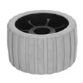 thumbnail image 3 of Ribbed Wobble Roller 3in Wide 5in OD Grey ABS Rubber High Strength for Boats Yachts Trailers, 3 of 9