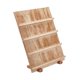 thumbnail image 5 of Expositor de pendientes de madera, práctico soporte para tarjetas de pendientes, expositor de joyas 4 niveles, 5 of 9