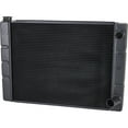thumbnail image 5 of Speedway Motors 24 Inch Double Pass Aluminum Racing Radiator for SBC, Black Finish with Two Rows of 1 Inch Tubes, Furnace-Brazed Construction and High-Efficiency Crossflow Cooling, 5 of 11
