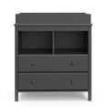 thumbnail image 6 of Storkcraft Alpine 2-Drawer Infant Changing Table Dresser, Gray, 6 of 15