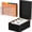 Black, variant on 4 x 6 Inch Index Card Holder Set, Bamboo Organizer Box with 50 Dividers & 2 Sheets Alphabet Number Stickers File Note Holders, Holds 1200 Cards for Office Business Home Kitchen, Black