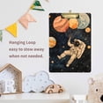 thumbnail image 4 of FORMRS Acrylic Clipboard with Low Profile Clip Standard A4 Letter Size, 12.5" x 9", Retro Watercolor Planet, 4 of 8