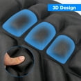 thumbnail image 4 of Motorcycle Comfort Gel Seat Cushion Shock Pad Pressure Relief Cover Breathable Black, 4 of 10