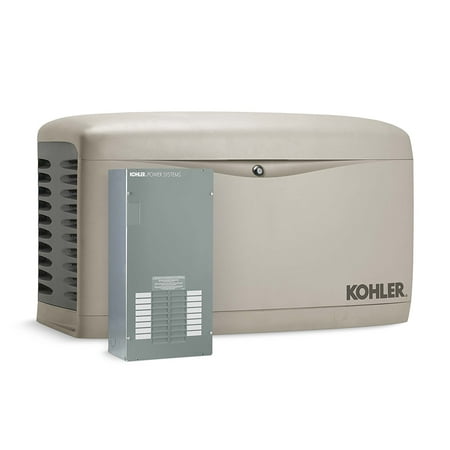 Kohler 14RESAL-100LC16 14,000-Watt Air-Cooled Standby Generator with 100 Amp/16-Circuit Automatic Transfer Switch