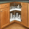 thumbnail image 2 of Rev-A-Shelf 6472-18-11-52 18 Inch Kidney Shaped 2-Shelf Lazy Susan, White, 2 of 7