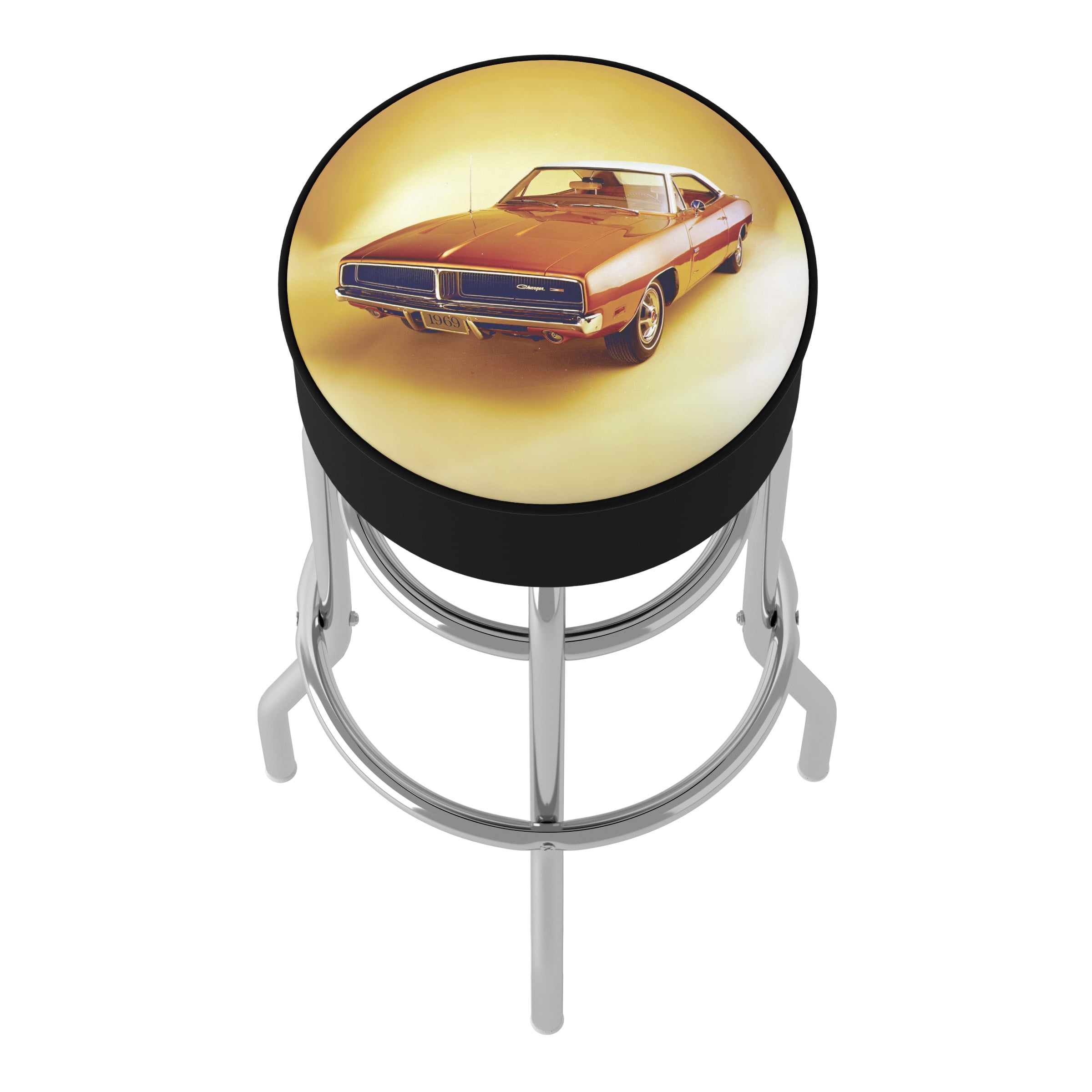 Trademark Gameroom Dodge 69 Charger Bar Stool with Padded Seat