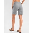 thumbnail image 3 of Bermudas G Gradual High Waisted 9 para mujer, color gris brillante, 3 of 6