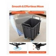 thumbnail image 4 of Rolling Laundry Cart, Heavy Duty Utility Cart with Waterproof Liner - 260 LBS Capacity - Swivel Wheels, Black, 4 of 9