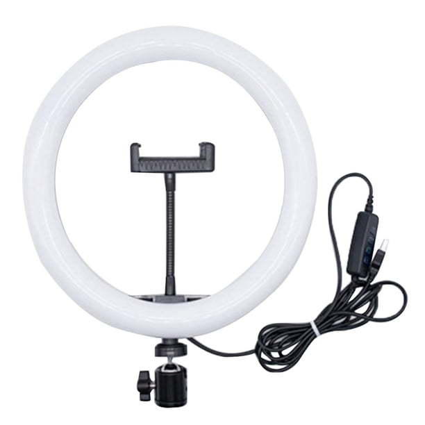 Ringlight Rotary Selfie Ring Light con soporte para trípode Soporte para teléfono para teléfono inteligente Video Maquillaje Video de YouTube 3 modos de luz 10 niveles de brillo Sunnimix trípode de luz selfie