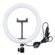 thumbnail image 1 of Ringlight Rotary Selfie Ring Light con soporte para trípode Soporte para teléfono para teléfono inteligente Video Maquillaje Video de YouTube 3 modos de luz 10 niveles de brillo Sunnimix trípode de luz selfie, 1 of 8