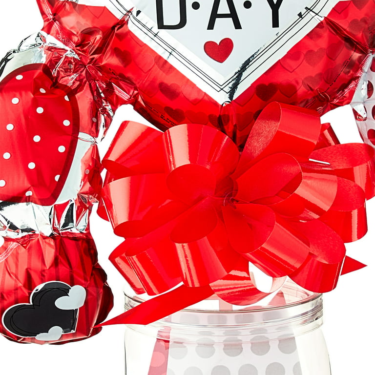  Valentines Day Heart Storage Bins Balloon Bow