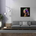 thumbnail image 4 of Epic Graffiti 'Colorful Girl with a Pearl Earring' by Epic Portfolio, Giclee Canvas Wall Art, 37"x37", 4 of 8