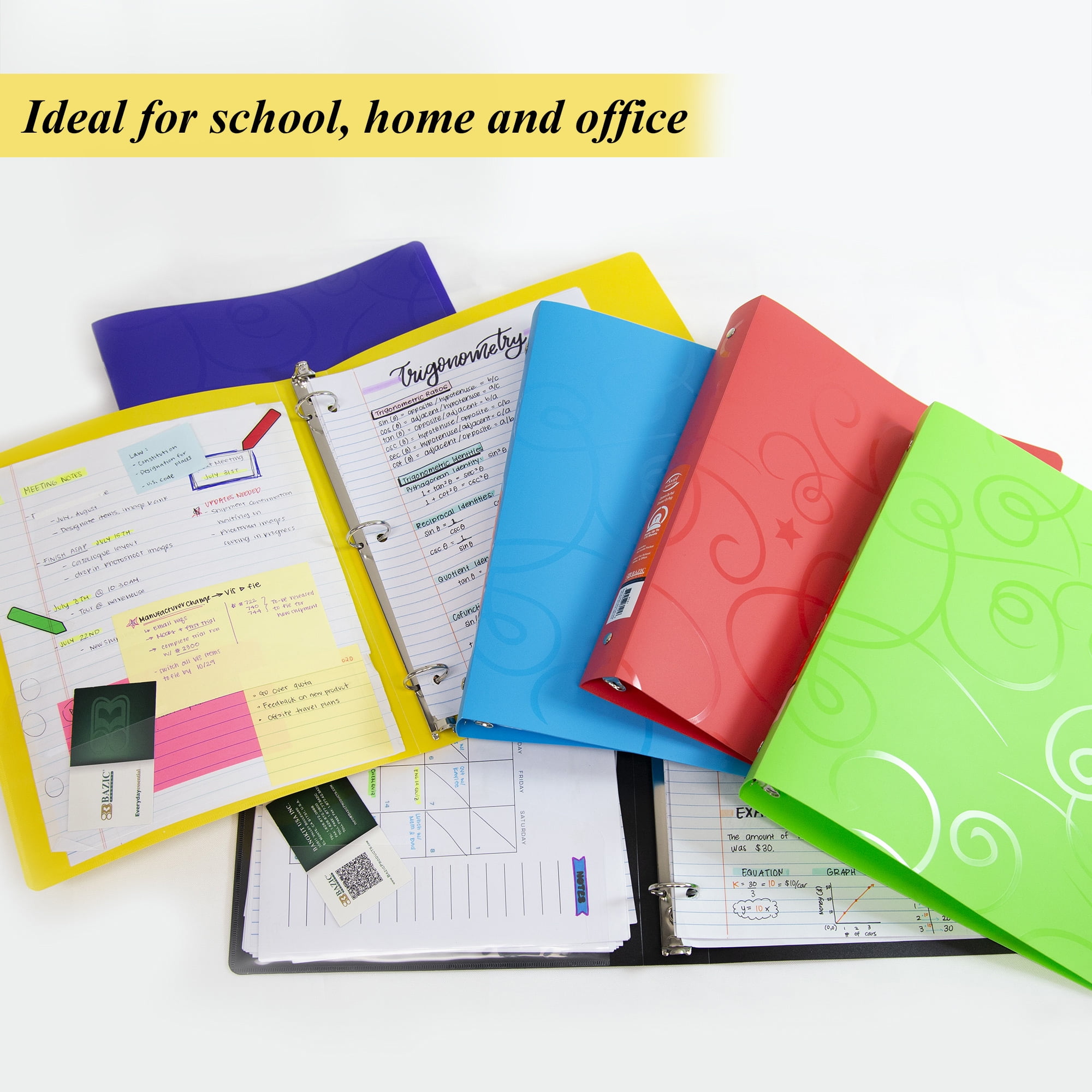 Free Shipping! BAZIC 3 Ring Binder 1