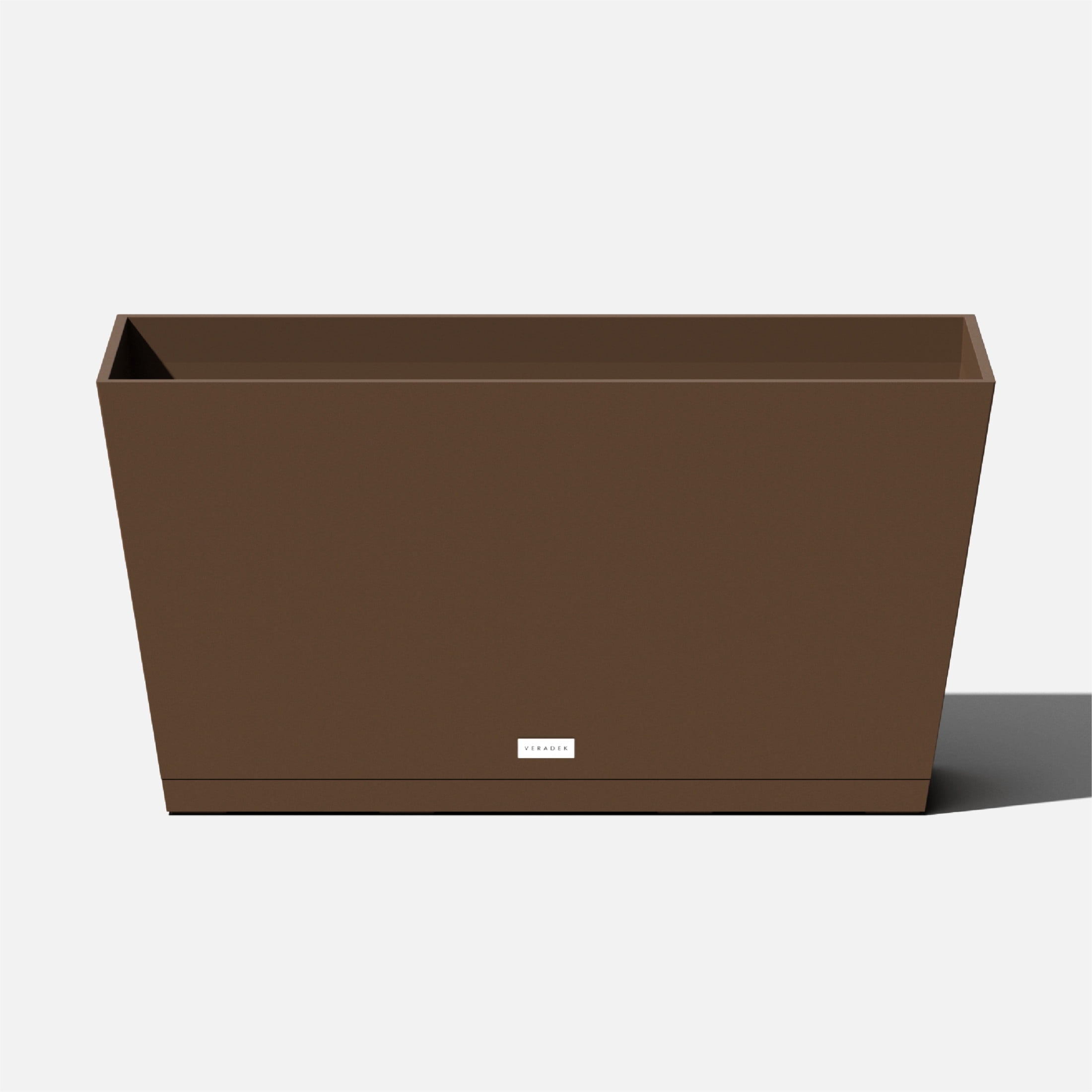 Veradek Pure Series Midori 31" Plastic Planter Tray - Espresso