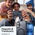 thumbnail image 6 of Kryonix Magnetic for iPhone 11 Case (Compatible with MagSafe) (Military Grade Drop Protection) Translucent Matte Shockproof Phone Cover,Purple/Blue/Pink/Black, 6 of 7