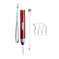 thumbnail image 4 of veasfak Weeding Tool with Light 5 Replace Head Cutting Cameos Craft Weeding Tool Set Red, 4 of 9