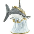 thumbnail image 5 of Fashion Bejeweled Clobber Hammerhead Shark Trinket Box (4.29 X 1.62) Made In China bj4003, 5 of 5