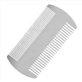 thumbnail image 5 of 6X Doble Acción Acero Inoxidable Tamaño de Tarjeta de Crédito Peine Monedero Peine de Bolsillo Peine Antiestático Peine para el Cabello Barba Bigote para Hombre, 5 of 5
