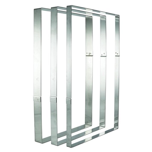 Matfer Bourgeat Stainless Steel Rectangular Frame, 22 3/4"x15"x1 3/8"