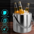 thumbnail image 5 of Cubitera con Tapa y Colador, Contenedor de Hielo de 2 Cuartos con Aislamiento de Doble Pared, Ideal para Enfriar Cerveza en Cócteles., 5 of 5