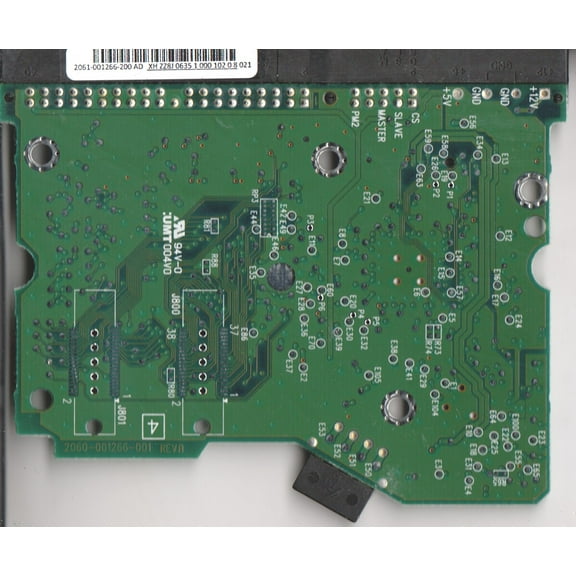 WD1600BB-22GUA0, 2061-001266-200 AD, WD IDE 3.5 PCB