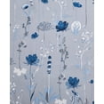 thumbnail image 3 of Seventh Studio Begonia Ensemble de Rideau de Douche 14 Pcs, Bleu, 3 of 3