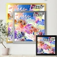 thumbnail image 4 of Wildflowers and Vibrant Wild Spring Leaves IV 36 in x 36 in Framed Painting Canvas Art Print, by Designart, 4 of 4