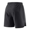 thumbnail image 4 of Jjayotai George Shorts Men Above the Knee, Men Solid Color Drawstring Cotton and Linen Elastic Waist Beach Shorts with Pocket, Mens Swim Shorts, 4 of 4