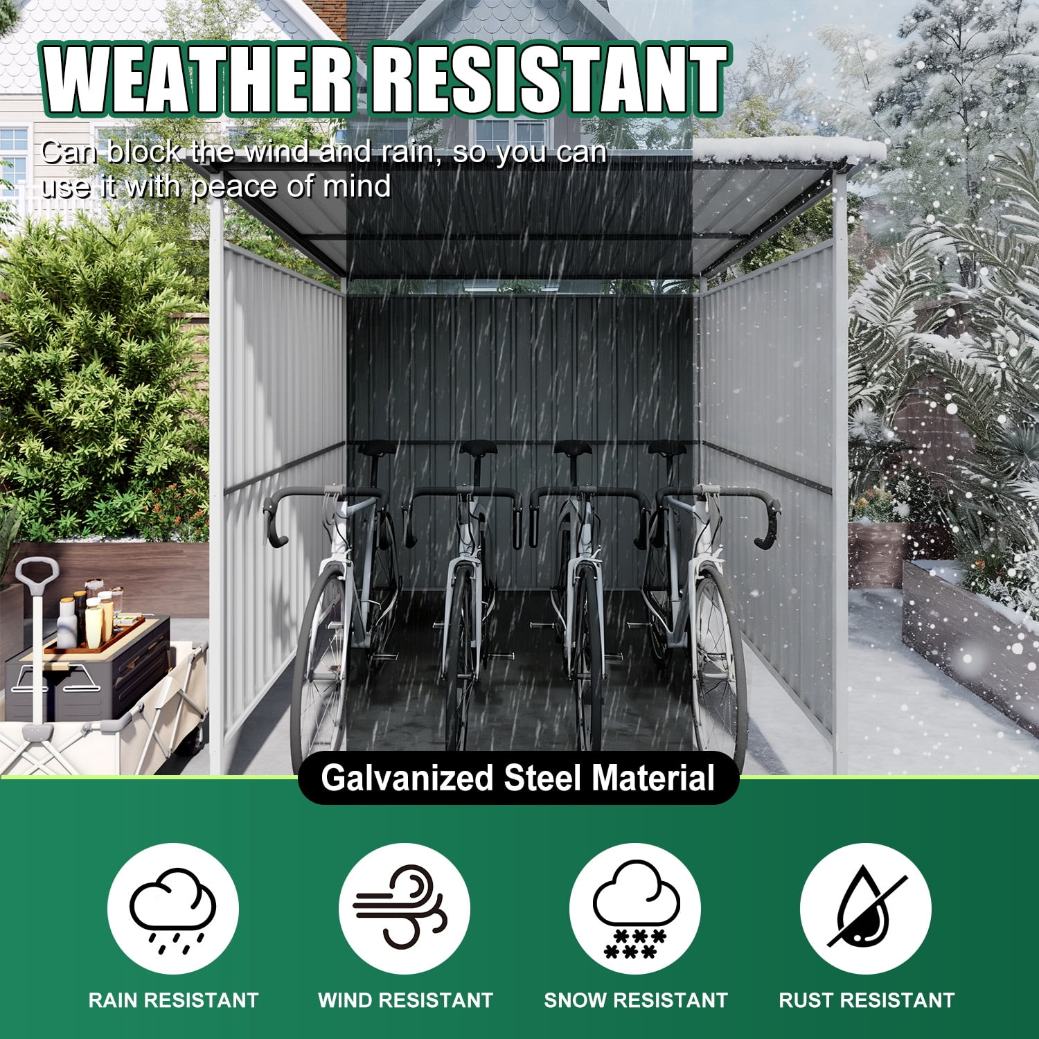 Outdoor Pergola, 6x6 FT Heavy Duty Metal Hardtop Shelter for Garden Backyard Patio Lawn, Gray