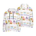 thumbnail image 6 of Bingfone Watercolor Gnome Garden Men's Drawstring Hoodie Long Sleeve Pocket Sweatshirts-Large, 6 of 6