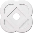 thumbnail image 2 of Ekena Millwork CMP24CE-05000 24 in. OD x 5 in. ID Square Charlotte Architectural Grade PVC Contemporary Ceiling Medallion, 2 of 4