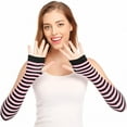 thumbnail image 5 of TELOLY 4 Pairs Winter Gloves,Stretchy Knit Winter Gloves Men,Open-Finger and Flexible Fit Womens Gloves,Combination2, 5 of 7