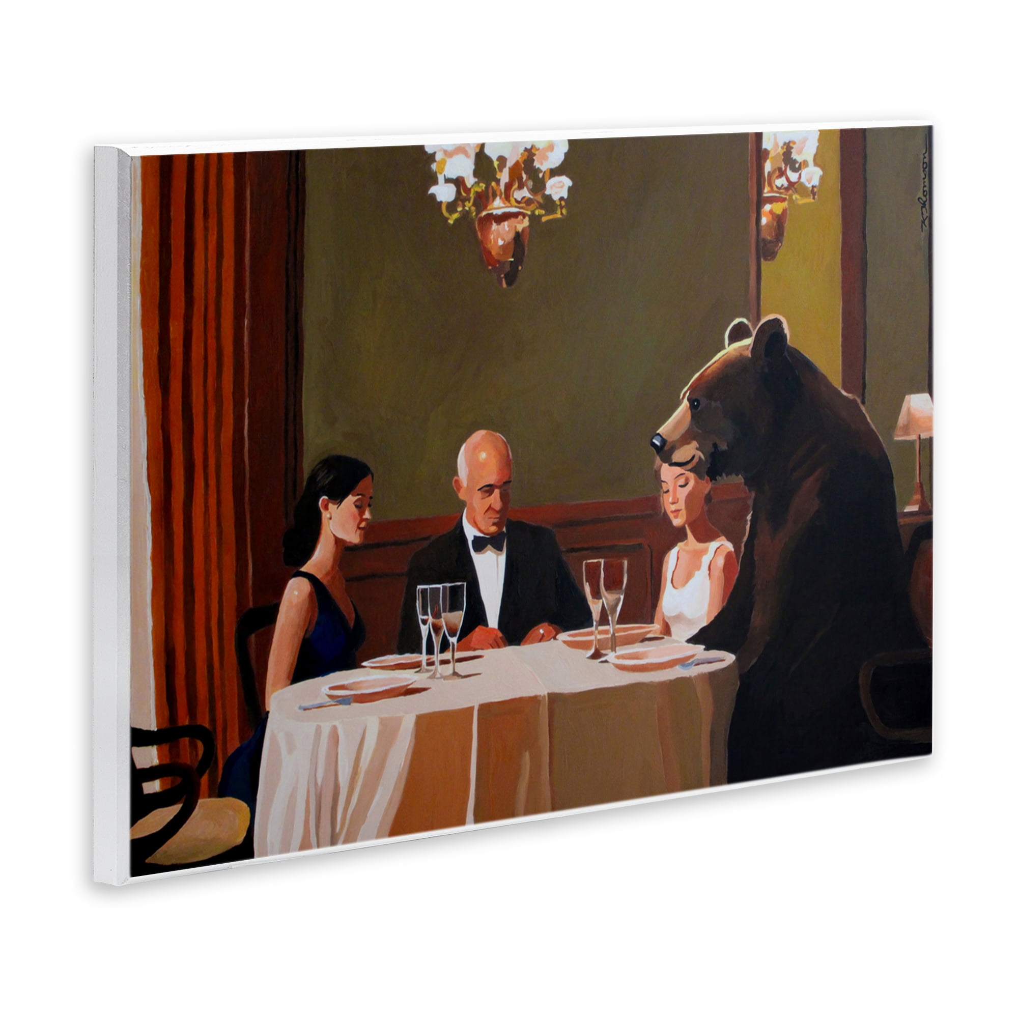 Dinner Guests & Steve Wall Plaque Art, design by Keith Thomson
