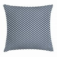 thumbnail image 1 of Navy Blue Throw Pillow Cushion Cover, Marine Rope in Geometric Pattern Design Ocean Travel Cruise Mosaic Ornament, Decorative Square Accent Pillow Case, 20 X 20 Inches, Dark Blue White, by Ambesonne, 1 of 2