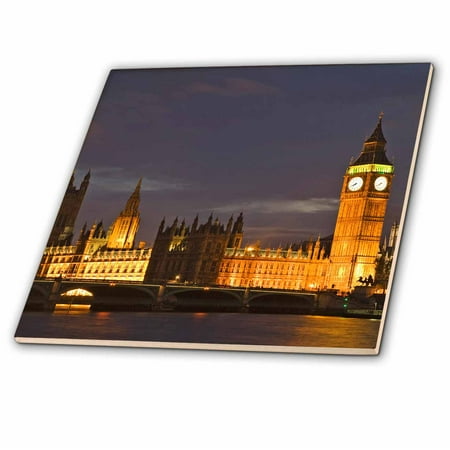 3dRose UK, London, Big Ben and Houses of Parliament - EU33 BJA0026 - Jaynes Gallery - Ceramic Tile, (Best Tile Paint Uk)
