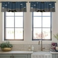 thumbnail image 3 of LALILO Kitchen Curtain Valance Halloween Black Cat Night Sky Rod Pocket Window Curtain 52"x 18" Set of 2, 3 of 5