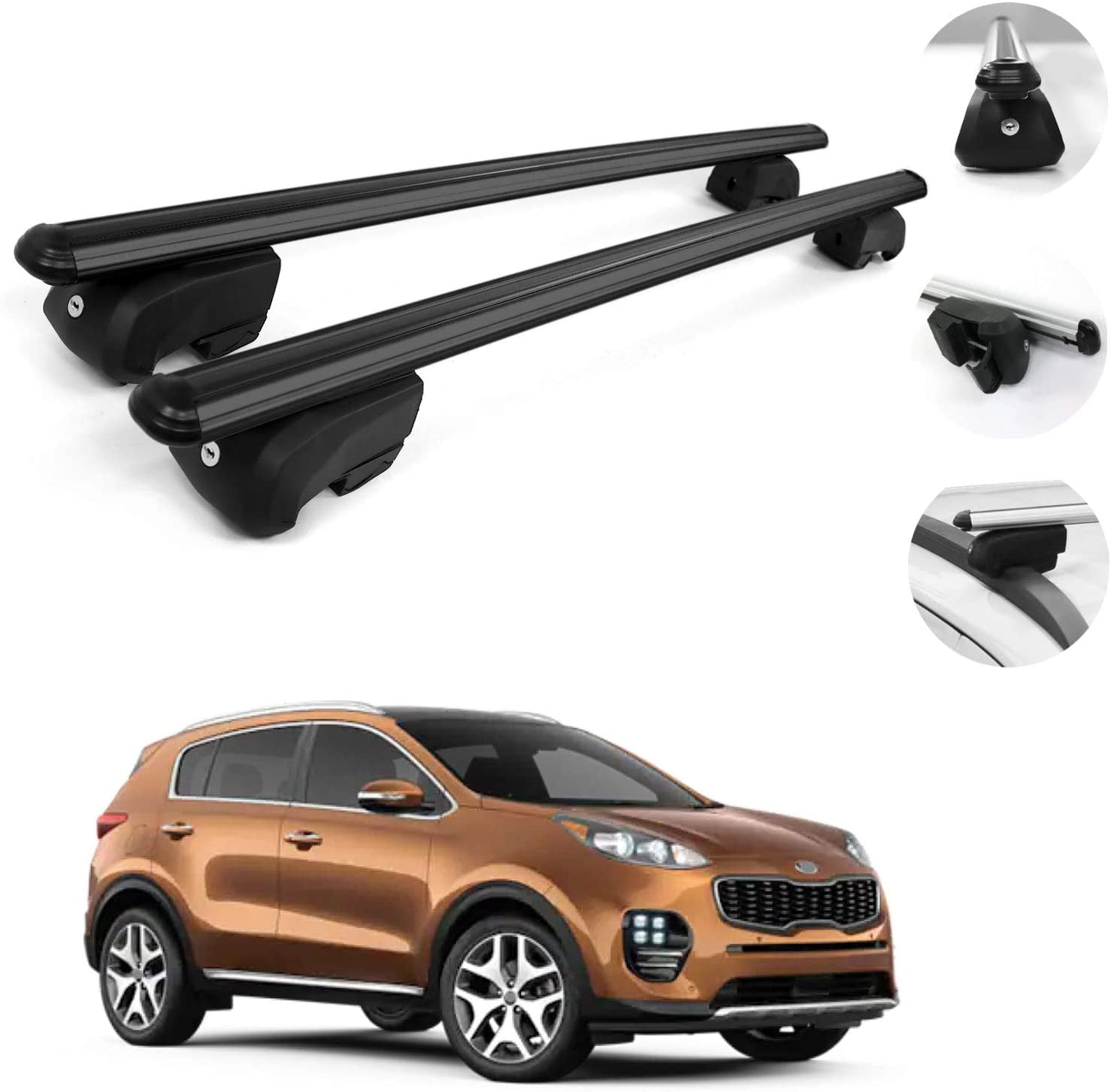 Luggage Ski Kayak Bike Carriers Set 2 