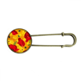thumbnail image 1 of Canvas Flowers Painting Corn Retro Metal Brooch Pin Clip Jewelry, 1 of 3