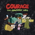thumbnail image 2 of Men's Courage the Cowardly Dog Logo Scene  Graphic T-Shirt, 2 of 5