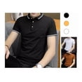 thumbnail image 4 of Polo Casual De Hombre De Color Sólido Corto, 4 of 8