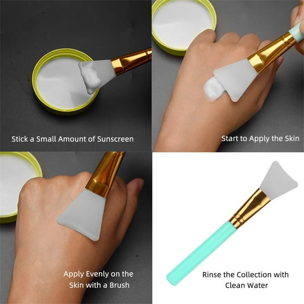 pinceles de silicona para mascarilla, herramienta icadora de